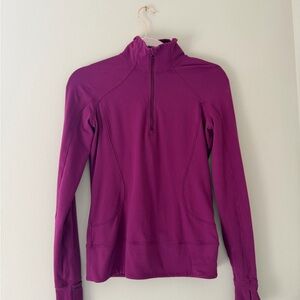 lululemon athletica Magenta Quater zip Top